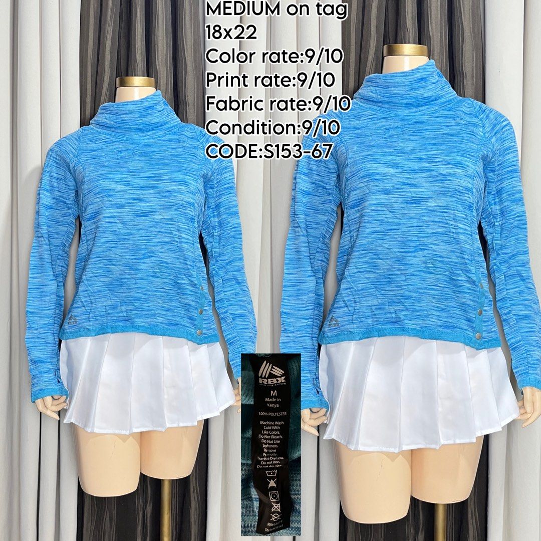 RBX Blue Marled Long Sleeve Top Size M (Category: Longsleeves) located in Naga. Submitted by rmapprl (Listing ID 1462398570, Image 1). Description: - RBX Long Sleeve Top - Color: Blue Marled Pattern - Size: Medium - Material: 100% Polyester - Features: Button details on the side - Perfect for: Workouts or casual wear - Fit: True to size.