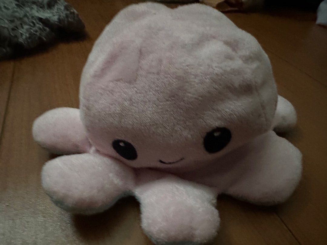 Reversible Octopus Plush Toy Pink Blue (Category: Plushies & Soft Toys) located in Manila. Submitted by itemsbykeiko (Listing ID 1462389422, Image 3). Description: Super cute reversible octopus plushie. Flip it inside out to change its mood! One side is happy pink, the other is grumpy blue. Soft and cuddly. Great for kids or as a fun desk decoration. Measures about 6 inches across..