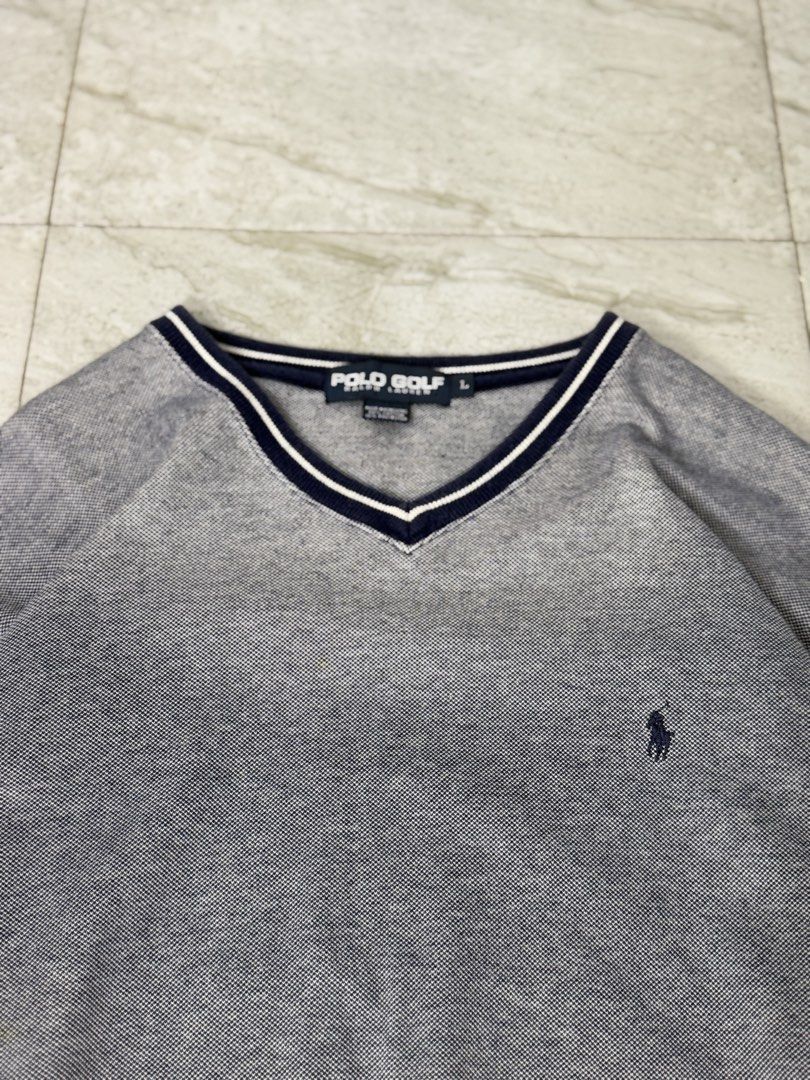 RL polo sport (Category: Hoodies) located in Dagupan City. Submitted by deals_nsteals00 (Listing ID 1462365649, Image 2). Description: Polo Gold RL V-neck Sweater Large W:25 L:28.5 Color rate:9/10 Condition:Excellent Issue:None! ₱1,300 shipped.