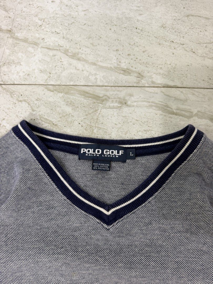 RL polo sport (Category: Hoodies) located in Dagupan City. Submitted by deals_nsteals00 (Listing ID 1462365649, Image 3). Description: Polo Gold RL V-neck Sweater Large W:25 L:28.5 Color rate:9/10 Condition:Excellent Issue:None! ₱1,300 shipped.