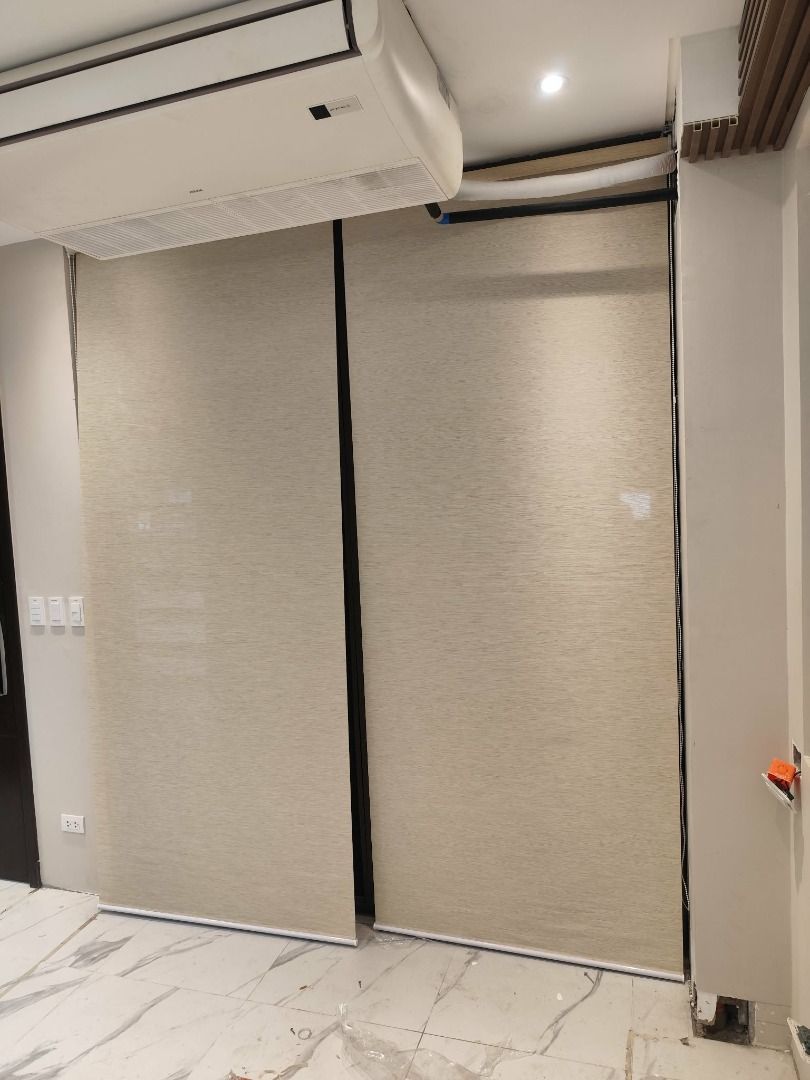 Roller Blinds/ Curtain by The ShadyBear Interiors (Category: Curtains & Blinds) located in Quezon City. Submitted by polarbear26 (Listing ID 1462422182, Image 3). Description: Redefine simplicity with the minimalist luxury of our roller blinds. 🪟 Smooth, streamlined finish for a clean architectural look 🖤 Premium fabrics and precision mechanism 🏙️ Perfect for upscale condos, offices, and designer spaces ❤️ 5 YEARS WARRANTY for peace of mind! �