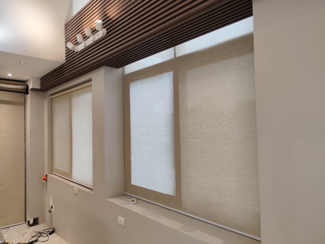 Roller Blinds/ Curtain by The ShadyBear Interiors (Category: Curtains & Blinds) located in Quezon City. Submitted by polarbear26 (Listing ID 1462422182, Image 2). Description: Redefine simplicity with the minimalist luxury of our roller blinds. 🪟 Smooth, streamlined finish for a clean architectural look 🖤 Premium fabrics and precision mechanism 🏙️ Perfect for upscale condos, offices, and designer spaces ❤️ 5 YEARS WARRANTY for peace of mind! �