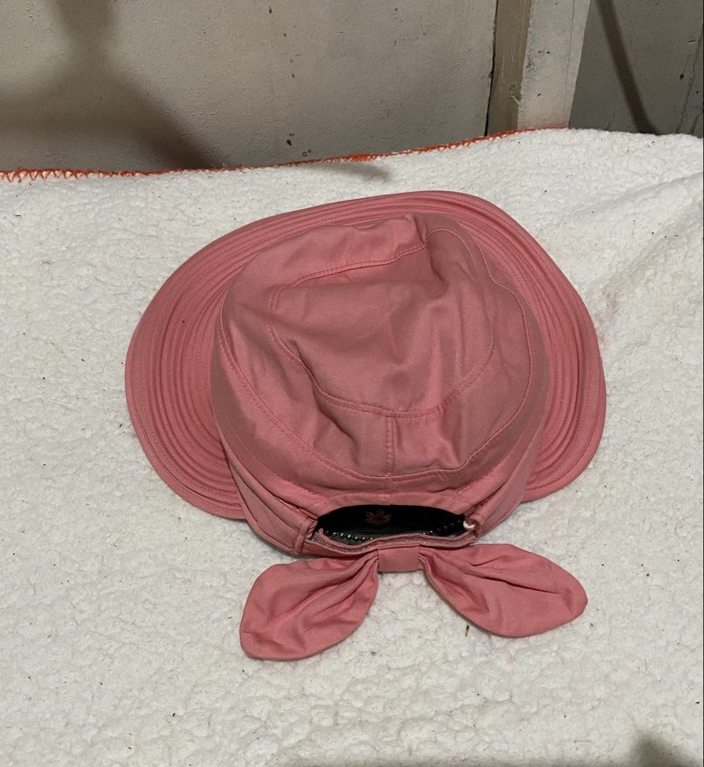 ROMANTIC PURE Pink Convertible Sun Hat/Visor (Category: Hats & Beanies) located in Manila. Submitted by resi.diaz (Listing ID 1462347437, Image 3). Description: - Brand: ROMANTIC PURE - Color: Pink - Style: Convertible Sun Hat (Full Hat or Visor) - Features: Wide pleated brim, cute ear details on top - Size: Free Size (F) - Ideal for: Sunny days, outdoor activities.