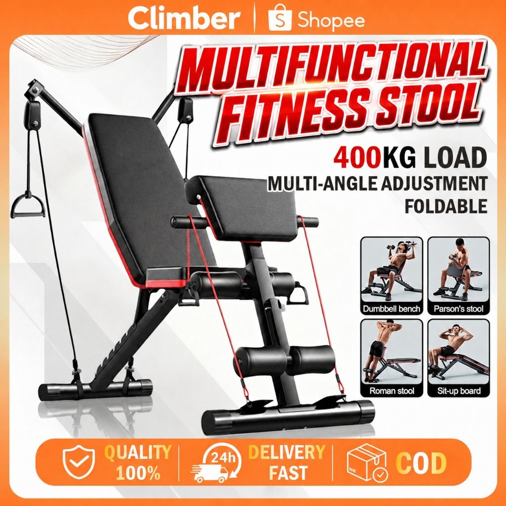 Rush multifunctional bench press (Category: Cardio & Fitness Machines) located in Quezon City. Submitted by grandtiger_2d684f (Listing ID 1462401303, Image 1). Description: Mga 10 times lang nagamit and natambak nalang, yung ibang parts hindi rin na gamit literal na ginamit lang as bench press Pick up or lalamove only QC commownealth Complete with box Rfs: declutter.