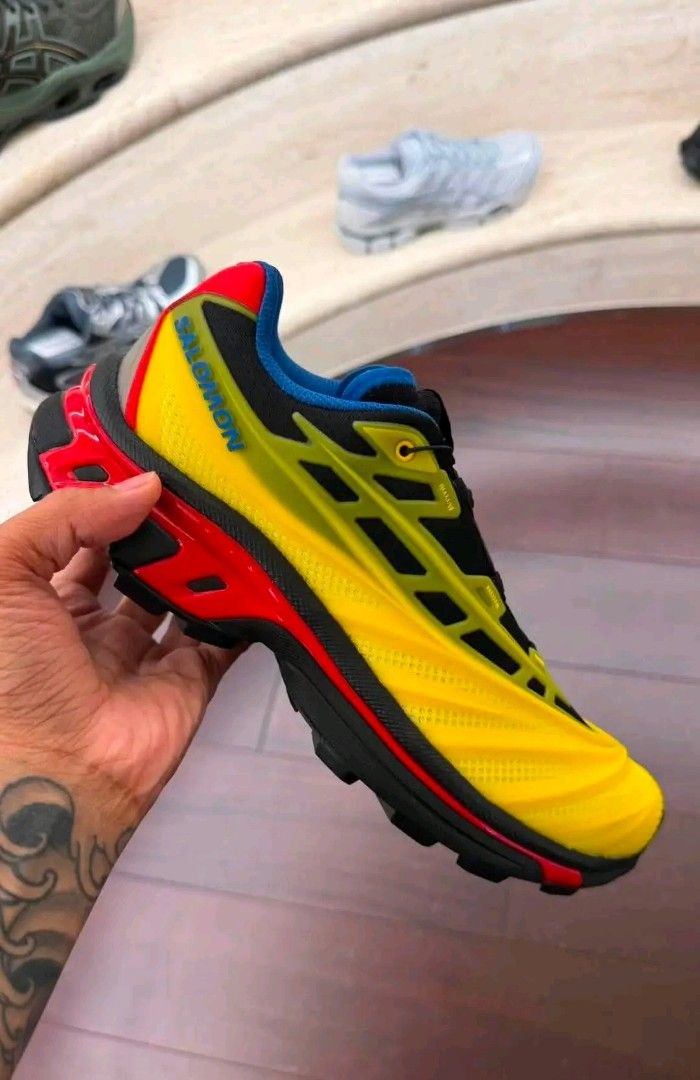 Salomon XT-EVO Kith Black Lemon Black (Category: Golf) located in Manila. Submitted by puretiger_a2ce98 (Listing ID 1462353264, Image 1). Description: Shoe : Salomon XT-EVO Kith Black Lemon Style : L45568800 Colorway : Black / Lemon /Lava Falls Release Date : 8/7/2 Size Available : 7 7.5 8 8.5 9 9.5 10 10.5 11 11.5.