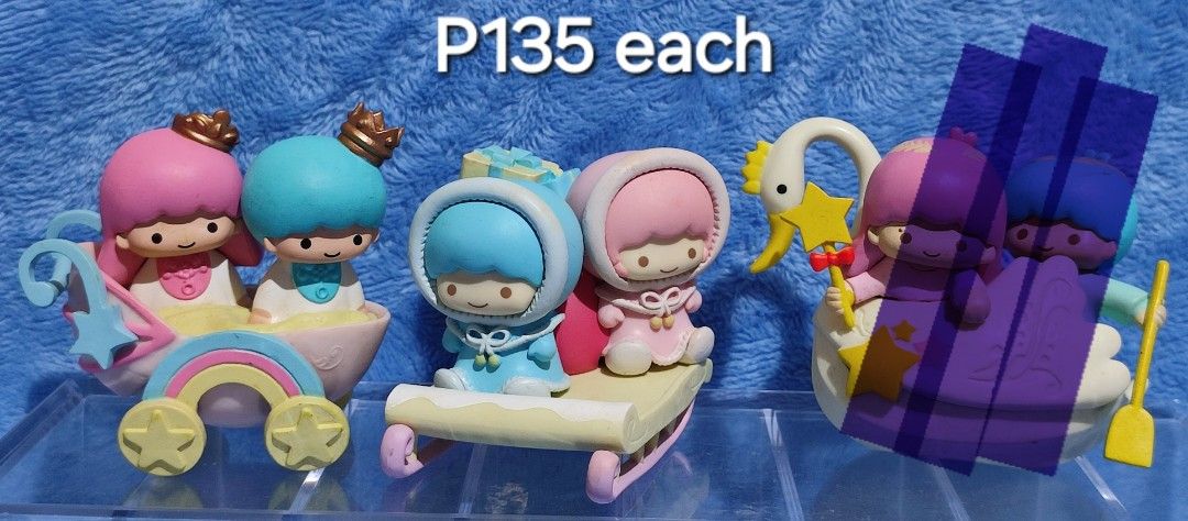 Sanrio Hello Kitty 40th Anniversary Figurines (Category: Vintage Collectibles) located in Baguio. Submitted by abigailmyra (Listing ID 1462432777, Image 3). Description: PHP 135 each, P250/pair, P300/pair details in the photos HK 40th Anniversary Sanrio 2013 Hello Kitty, Dear Daniel, My Melody, Kuromi, Badzmaru, Keroppi, LTS, Mina no tabo More characters in another list loc: Baguio-CAR.
