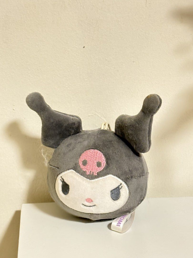Sanrio Kuromi Plush Keychain (Category: Plushies & Soft Toys) located in Quezon City. Submitted by acacu (Listing ID 1462342511, Image 2). Description: Adorable Kuromi plush keychain from Sanrio Pulled from a blind box and has been in storage since (never used) Comes with a durable metal clasp and chain .