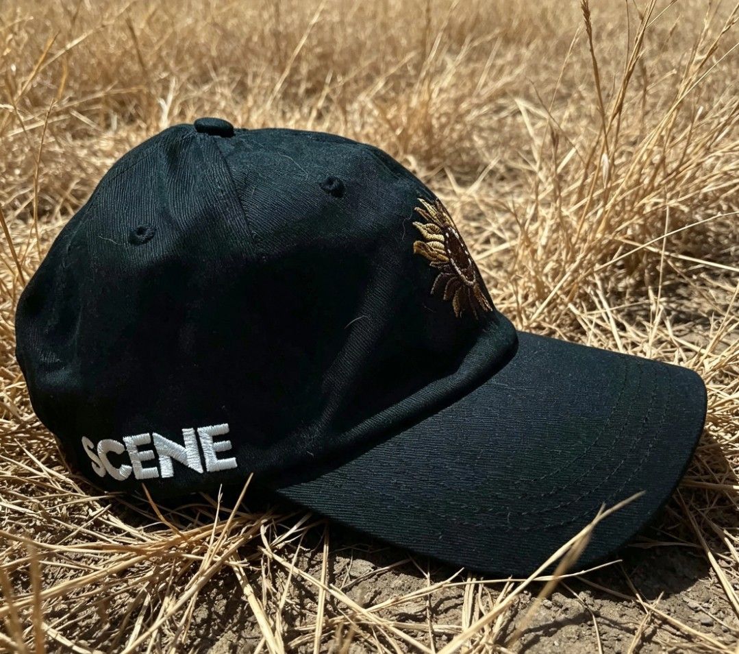 SCENE X TomFatKi Sunflower Cap (Category: Caps & Hats) located in Bulacan. Submitted by ssirc (Listing ID 1462381474, Image 2). Description: SCENE X TomFatKi Sunflower Cap (Excellent Condition/No Issue) 880+sf ‼️ DM ‼️.