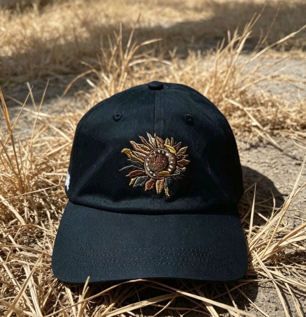 SCENE X TomFatKi Sunflower Cap (Category: Caps & Hats) located in Bulacan. Submitted by ssirc (Listing ID 1462381474, Image 1). Description: SCENE X TomFatKi Sunflower Cap (Excellent Condition/No Issue) 880+sf ‼️ DM ‼️.