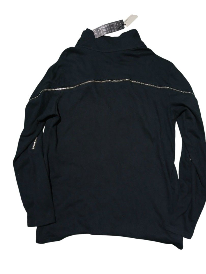 Sdeer her punk multi zipper jacket (Category: Sets & Coordinates) located in San Jose. Submitted by garments17 (Listing ID 1462354914, Image 2). Description: - Stylish black long-sleeved top - High neckline with zipper detail - Zipper accents on sleeves - Comfortable fabric - Versatile for layering or standalone wear - Simple and chic design - Brand new with tags attached.