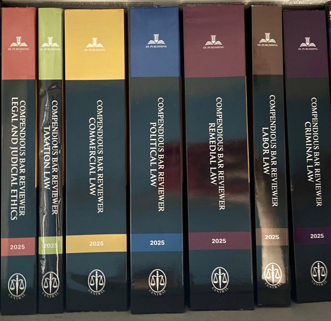 [SET] 2025 Compendious Bar Reviewer (Category: Textbooks) located in Quezon City. Submitted by mls1111 (Listing ID 1462285898, Image 1). Description: Priority will be given to Metro Manila buyers so it's less hassle for me to deliver. 2025 Compendious Bar Reviewers w/out Civil Law. Selling as SET ONLY. No highlights/markings. Good as new. Di nagamit. Rfs: Decluttering NOTE: I am NOT selling in any other platform aside from Carousell. If you see t