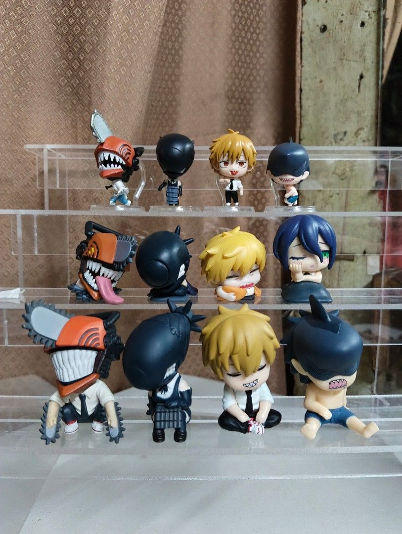 [SET] CHAINSAW MAN, GASHAPON FIGURE COLLECTION (Category: Figurines & Statues) located in Manila. Submitted by dahdaaa (Listing ID 1462412541, Image 1). Description: ↛ Condition: Loose only (no issue) ↛ Capsule set - 800 | Onemutan set - 800 | Katazun Set - 820 ↛ can provide any proofs ↛ MOP: Cash/Gcash ↛ MOD: LBC, Lalamove, J&T or Pick up ↛ MEET UP: SM Sta.Mesa/Quiapo Church/Savemore Nagtahan/Vicente Cruz, España Blvd ↛ LOC: Sampaloc/Quiapo, Man