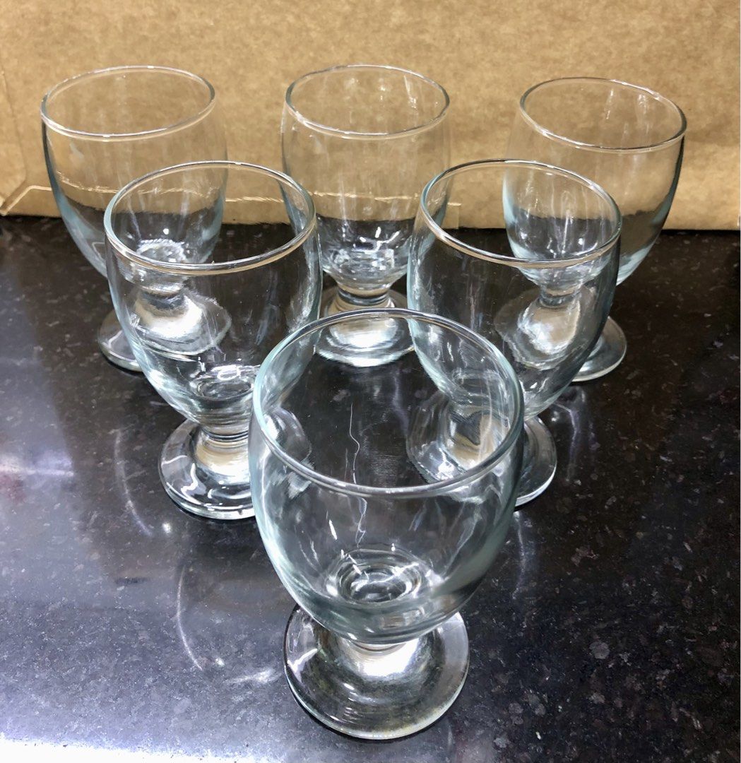 Set of 6 Goblets/Dessert Glasses (Category: Dinnerware & Cutlery) located in Quezon City. Submitted by may.reyes (Listing ID 1462276144, Image 2). Description: - Set of 6 clear glass glasses - Features elegant stems and wide bowls - Versatile: Ideal for desserts, wine, or any beverage - Perfect for special occasions or everyday enjoyment.