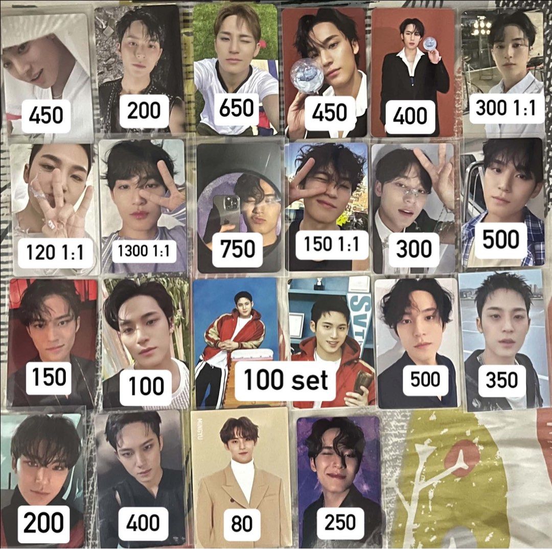 Seventeen Mingyu PCs (Category: K-Wave Merchandise) located in Cebu City. Submitted by riyaaaaa_ (Listing ID 1462412072, Image 1). Description: PAYO / 7 days dop with nrdp Onhand , can ship the next day With ratio - can pair with other pcs on my listings MOD : JNT Loc : Cebu X sensi , good condi DM to claim!.