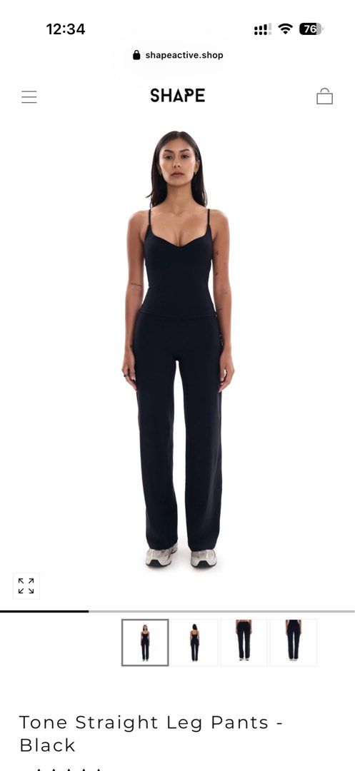 Shape - SMALL Tone Straight Leg Pants - Black (Category: Activewear) located in Quezon City. Submitted by serifco. (Listing ID 1462418333, Image 1). Description: This is a size small! The fabric is super soft and smooth was so surprised when it came in the mail If straight leg pants flatter u, get it na Only worn once Price is non-nego RFS: the tone flared leggings look more flattering on my bod lang hehe Will only accept lalamove/grab same day d