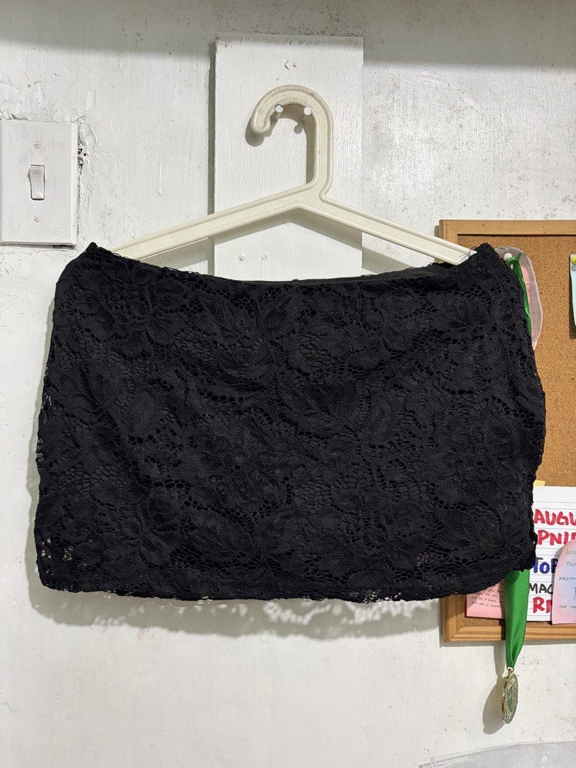 Shein Lace Skirt with Shorts (Category: Skirts) located in Quezon City. Submitted by berrystrawng (Listing ID 1462370872, Image 1). Description: used once only size: medium rfs: not repeating outfits.