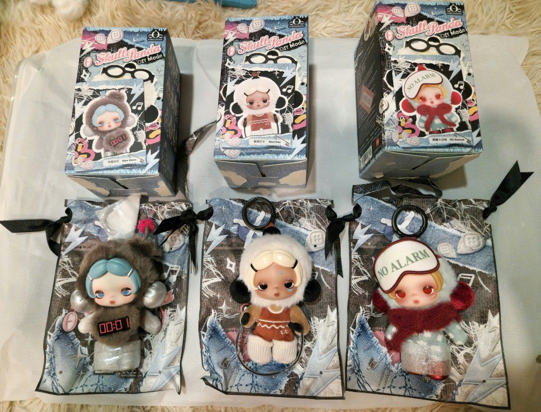 Skull Panda Off Mode (Category: Plushies & Soft Toys) located in Bulacan. Submitted by declutterwithmeee__ (Listing ID 1462310105, Image 1). Description: - Unsealed but never used as a plushie • Slow Down - 750 • Hit Snooze - 750 • Rest Day - 700 2k only if getting as a set ❤️‍🔥.