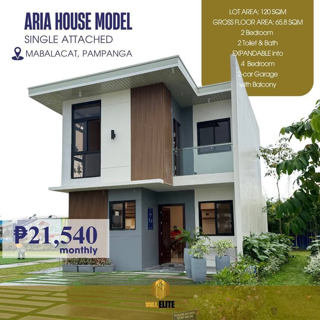 Symphony Mabalacat Pampanga - Aria Single Attached Model (Category: House & Lot) located in Caloocan City. Submitted by smdcmaryaninmalonzo (Listing ID 1462283154, Image 1). Description: SMDC - Symphony Mabalacat Pampanga Aria Single Attached Model LA -120sqm FA -65.8sqm 2 Bedrooms expandable to 4 bedrooms 2 Toilet and Bath .