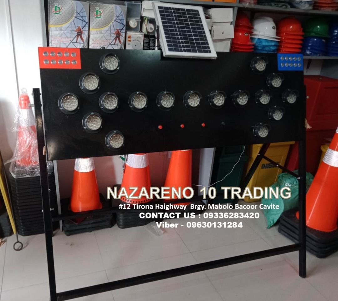 SOLAR ARROW BOARD DIRECTIONAL ARROW BOARD (Category: Looking For) located in Bacoor. Submitted by kajezame.2021 (Listing ID 1462316857, Image 1). Description: SOLAR ARROW BOARD DIRECTIONAL ARROW BOARD For More Details and Discount Contact Ms. Karen NAZARENO 10 TRADING 0963 0131 284 0933 6283 420 0956 7028 557 0933 8559 510 Landline: Look for Ms. Karen (046 ) 416 3920 Also available: • Traffic cone • Parking Block stopper • Hooded trash bin • Road