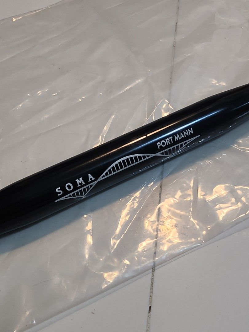 Soma Portmann Handlebar (Category: Bicycles) located in Manila. Submitted by bhoypablo (Listing ID 1462392438, Image 3). Description: For sale Brandnew Soma Portmann Handlebar • 6061-T6 aluminum • Polished finish, silver or black • Width: 650mm • Rise: 25mm • Center: 31.8mm • Grip Area Diameter: 22.2mm • Grip Area Length: 160mm • Backsweep: 73° Change of plans Pm me for inquiries..