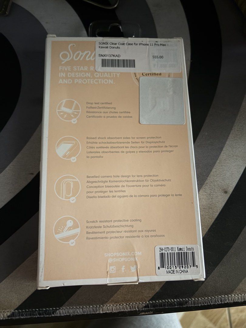 Sonix Case for iPhone 11 Pro Max (Category: Cases & Sleeves) located in Navotas City. Submitted by emcreation (Listing ID 1462403752, Image 2). Description: 📱 SONIX CASE FOR IPHONE 11 PRO MAX ✨ ₱250 ONLY! 📍 Location: South Caloocan 🛵 Shipping via Lalamove.