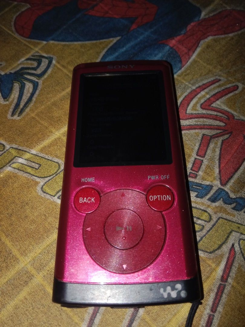Sony Walkman NWZ-E354 MP3 Player Dark Red (Category: Portable Music Players) located in Magsaysay. Submitted by cleverdog_bcf581 (Listing ID 1462362847, Image 1). Description: - Sony Walkman MP3 Player - Model: NWZ-E354 - Color: Dark Red - Includes attached lanyard - Perfect for music on the go - Fully functional and works well - Has 30gb in it can download 1000 songs - Has charger and usb for transfering I also had a case but I'll give you 1 if 
