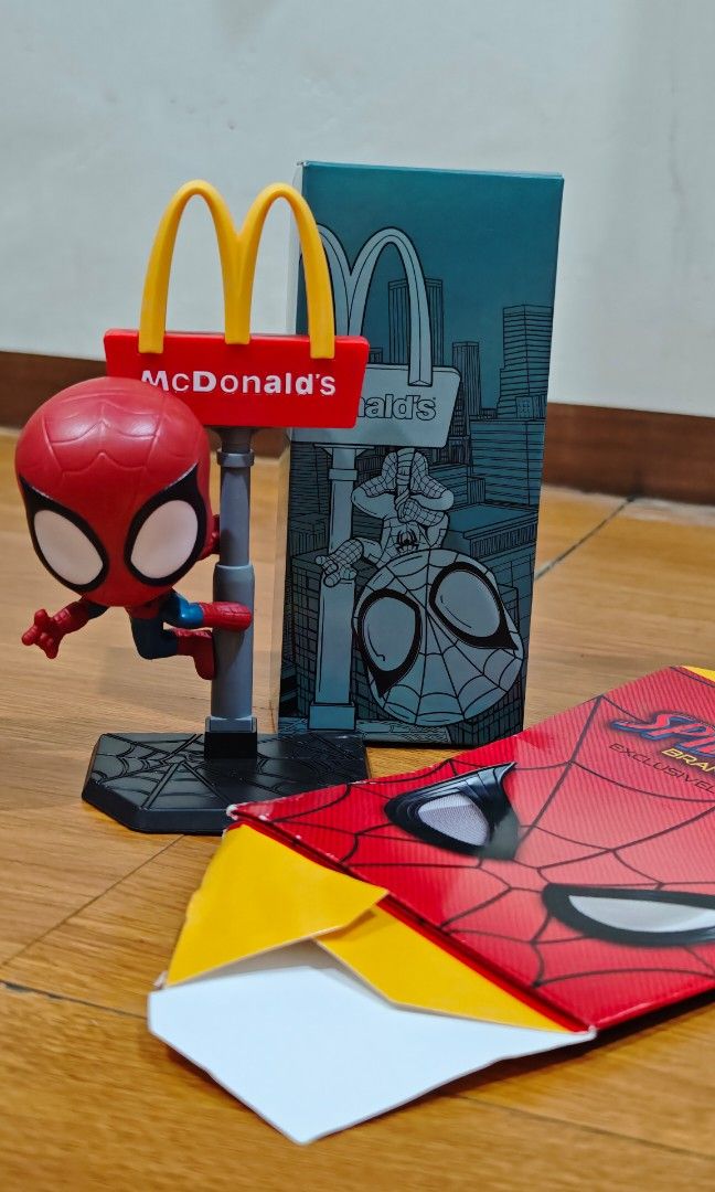 Spiderman mcdo happy meal (Category: Character Goods) located in Pasay City. Submitted by kawaii_gurashi (Listing ID 1462387595, Image 1). Description: .