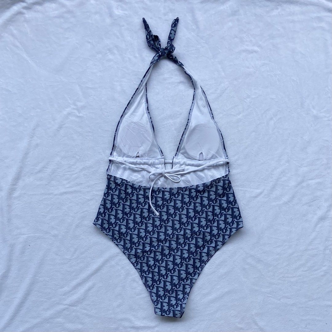 Spring 2002 Galliano Blue Oblique Monogram Backless onepiece swimsuit (Category: Luxury Apparel) located in General Santos City (Dadiangas). Submitted by kala_chuchi (Listing ID 1462369621, Image 2). Description: Size. Xs to Medium No flaws Excellent like new condition Cut tags Legit/Authentic.