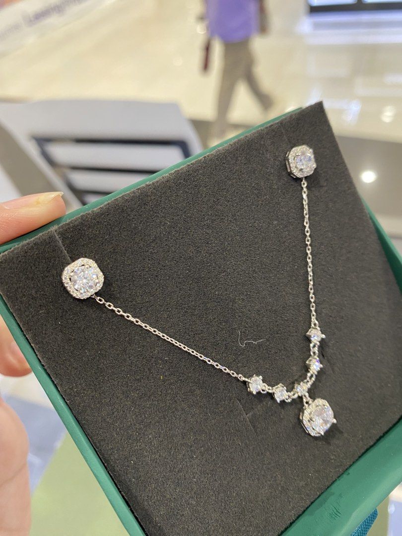 Sterling Silver Necklace and Earrings set (Category: Necklaces) located in Manila. Submitted by Pandorahope_30 (Listing ID 1462408622, Image 3). Description: - lifetime cleaning - non tarnish - hypoallergenic - 925 sterling silver Onhand and ready to ship Payment first policy Can pickup sa boutique .