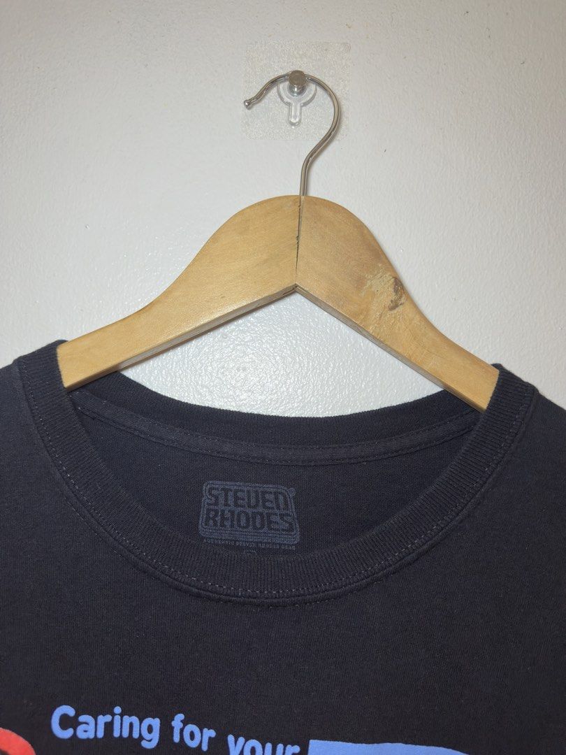 Steven rhodes demon cat shirt (Category: Tshirts & Polo Shirts ) located in Sarrat. Submitted by villtage (Listing ID 1462324898, Image 3). Description: -washed and ready to wear -21x28.5 dimes -color rate 9.5/10 -issue: tapemark on hem ( see pictures).