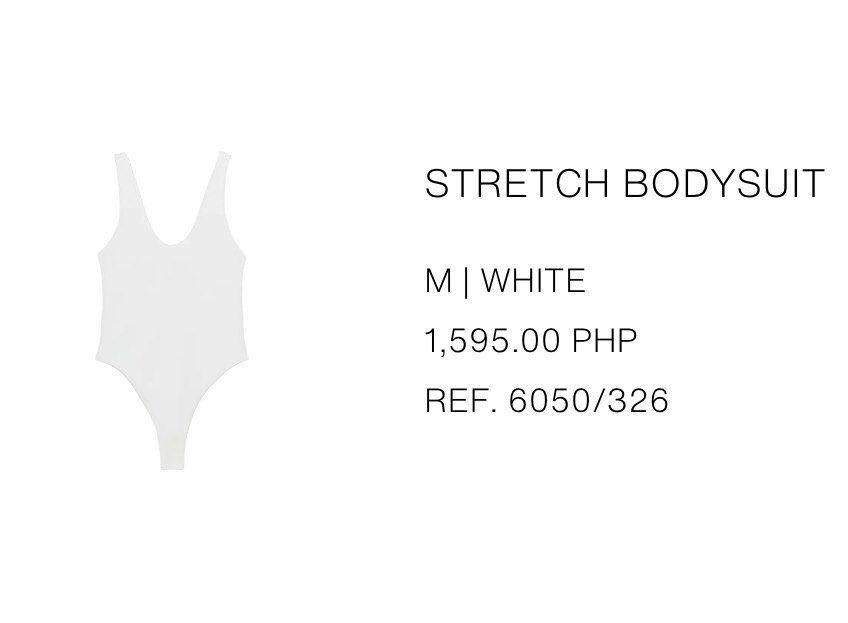 Stretch bodysuit (Category: Blouses) located in Makati City. Submitted by lheigg (Listing ID 1462379059, Image 2). Description: Brandnew woth tag.