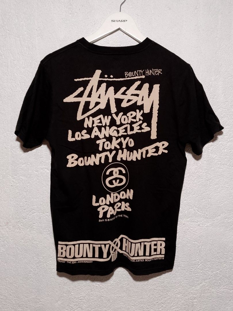 Stussy bounty hunter tshirt (Category: Tshirts & Polo Shirts ) located in Manila. Submitted by pj.thrift (Listing ID 1462362819, Image 2). Description: excellent condition size: medium on tag width: 20 length: 28 color rate: 9.5/10.