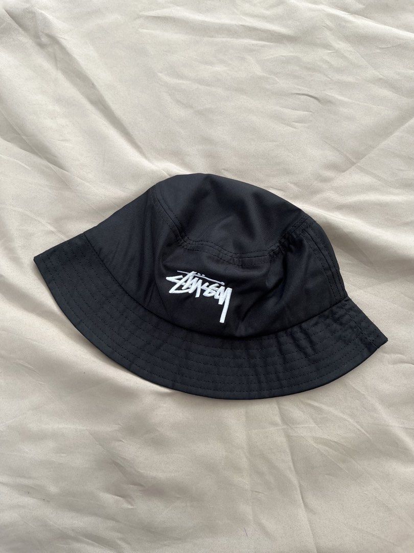 Stussy bucket hat black (Category: Caps & Hats) located in Quezon City. Submitted by headline. (Listing ID 1462280640, Image 1). Description: STUSSY BUCKET HAT BLACK EMBROIDERY SIZE:MEDIUM EXCELLENT CONDITION FOR ONLY:750php +SHIPPING FEE.