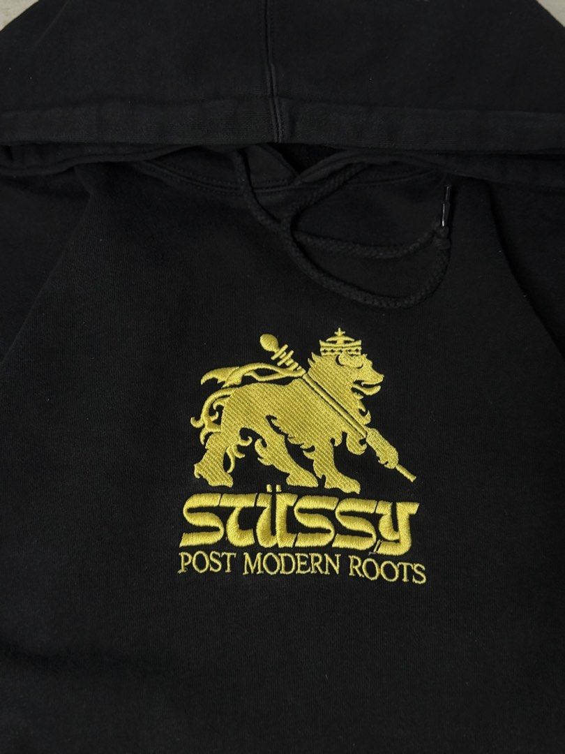 Stussy hoodie (Category: Hoodies) located in Dagupan City. Submitted by deals_nsteals00 (Listing ID 1462365237, Image 2). Description: Stussy Post Modern Roots Hoodie Small W:21.5 L:27 Color rate:9/10 Condition:Excellent Issue:None! ₱2,000 shipped.