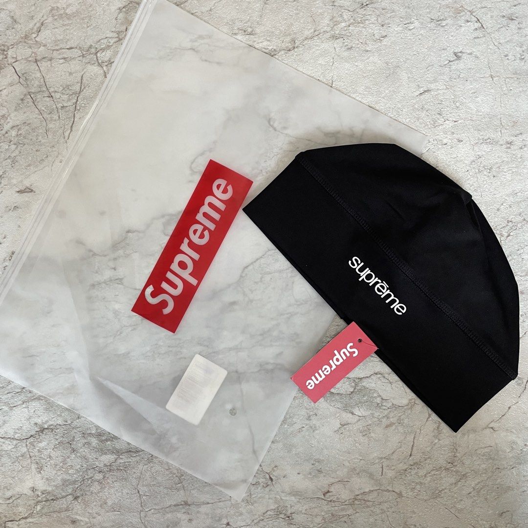 Supreme Base Layer Beanie (Category: Beanies) located in Cavite. Submitted by ayvunthrift (Listing ID 1462305120, Image 2). Description: - Supreme Beanies - Available Colors: Black, Navy Blue, Red/Grey Camouflage - Brand New with Original Tags - Includes Original Packaging - Ideal for warmth and fashion - Limited availability - get yours now!.