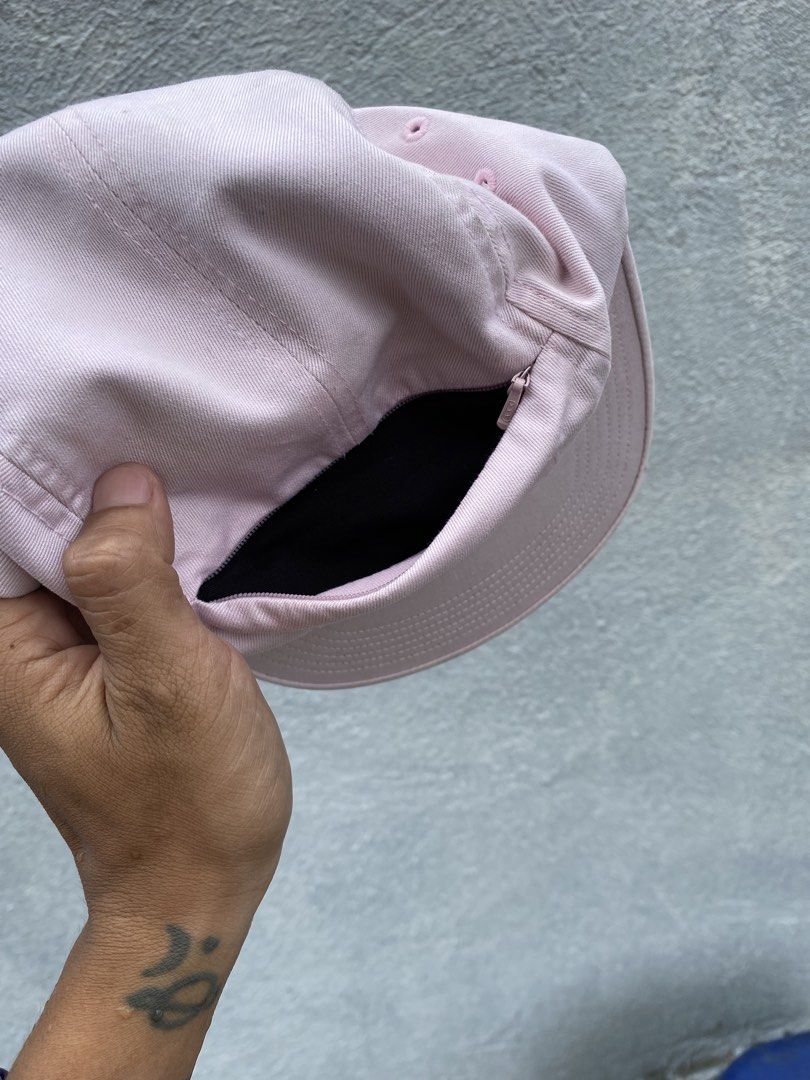 Supreme camp cap 5-Panel Cap Pink SS17H32 (Category: Caps & Hats) located in Cabanatuan. Submitted by brightwater-2083 (Listing ID 1462408566, Image 2). Description: - Pink Supreme 5-panel cap - Hidden zip pocket on the side - Adjustable strap at the back - Classic Supreme box logo on the front - Perfect for daily use -see pics all details .