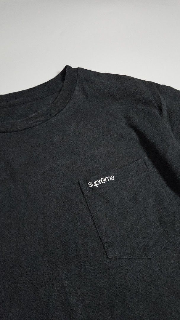 Supreme Pocket T-Shirt Black (Category: Tshirts & Polo Shirts ) located in Alfonso. Submitted by jbcamet (Listing ID 1462415878, Image 2). Description: - Classic black Supreme pocket tee - Simple and clean design - authentic - 100% cotton for comfort - Ideal for everyday wear - Refer to tag for care instructions - cut tag but authentic - Feel free to ask any questions!.