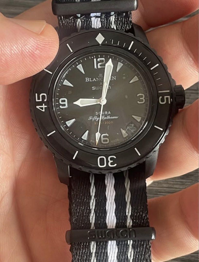 Swatch Blancpain （分類：手錶）位於 Hong Kong。 由 menegosta60280105 提交（商品編號 1462405030，圖片 3）。簡介： Swatch Blancpain like new work well no box no paper 450$ trade in Kennedy Town mtr。