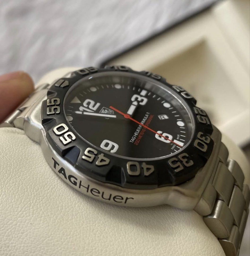 Tag heuer formula 1 (Category: Luxury Watches) located in Quezon City. Submitted by pedro_demain (Listing ID 1462305540, Image 3). Description: Tag heuer f1 Wah1010 model 41mm quartz With box only 9/10 condition Qc & Bgc area 09955225741.