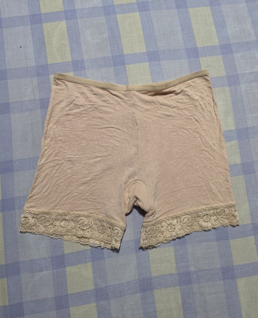 take all 4pcs cycling small to medium (Category: Other Bottoms) located in Paranaque City. Submitted by franinnashop (Listing ID 1462352631, Image 3). Description: - take all 4pcs cycling - Colors: 1 Black (lace trim), 1 Nude (lace trim), 1 Textured Blue. - Style: Mid-thigh length. - Benefits: Smooths and provides comfortable wear. - Ideal for: Everyday use under dresses or skirts. DECLUTTER SMALL TO MEDIUM paranaque city.