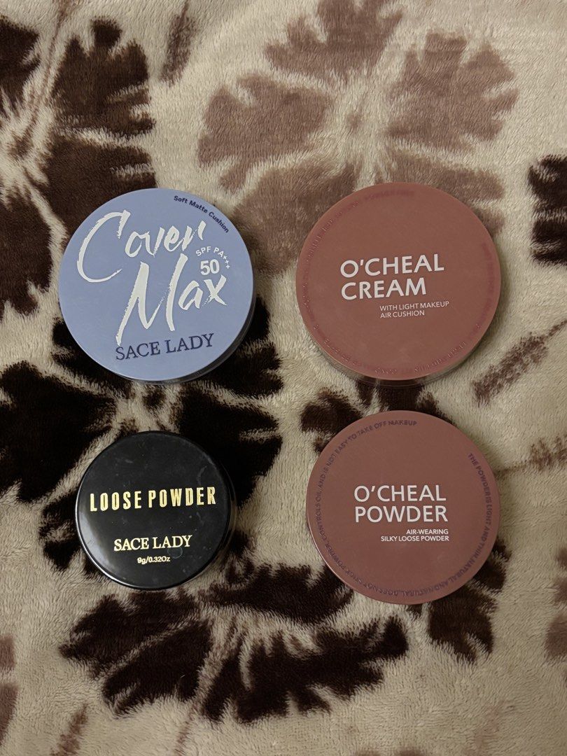 Take all cushion foundation & loose powder (Category: Makeup) located in Laoag. Submitted by sushivara (Listing ID 1462426028, Image 1). Description: Sace lady cover max cushion foundation shade 02 fair & Sace lady loose powder-99 Ocheal loose powder & cushion-99 TAKEALL-149 Rules: No joyjoy No cancellations (100 fee) 📍Laoag | Batac City Ilocos Norte.