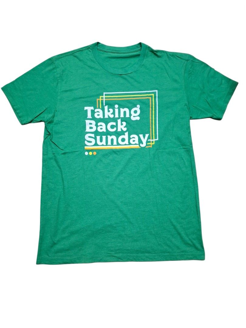 TAKING BACK SUNDAY (TBS) (Category: Tshirts & Polo Shirts ) located in Manila. Submitted by buying_only_lows (Listing ID 1462409000, Image 1). Description: Width: 20.5 Length: 29 Great condition Missing tag Pinhole in neck.