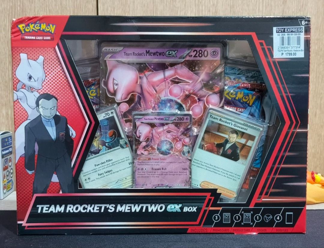 Team Rocket's Mewtwo ex Box (Dented) (Category: Card Boxes & Cases) located in Manila. Submitted by chaelseb (Listing ID 1462439227, Image 1). Description: *market price is continuously moving feel free to offer.