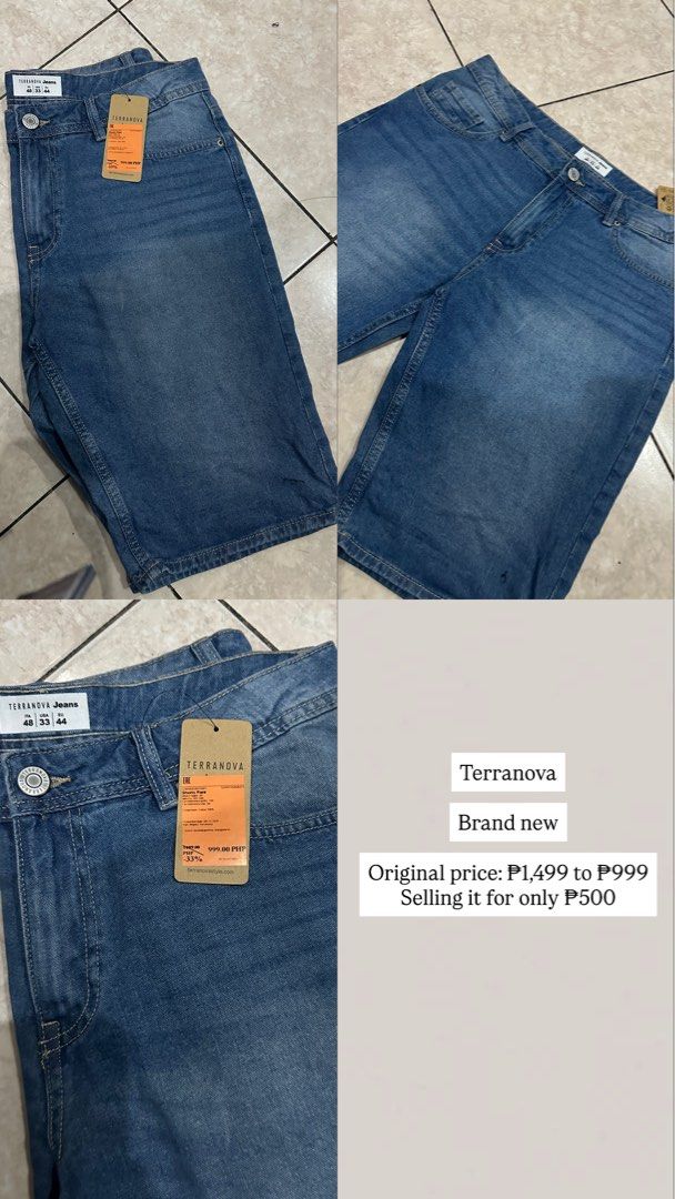 Terranova Jeans Size 33/44 (Category: Shorts) located in Manila. Submitted by irisperalta (Listing ID 1462394132, Image 1). Description: - Brand: Terranova - Size: 33/44 - Wash: Medium Wash Denim - Condition: Brand New - Original Price: P1,499 - Selling Price: P500 - Amazing deal for a new pair of quality jeans!.