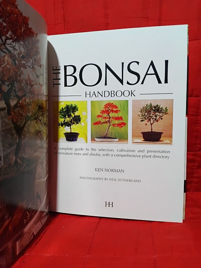 The Bonsai Handbook by Ken Norman (Category: Storybooks) located in Manila. Submitted by krishna_ayanami (Listing ID 1462436625, Image 2). Description: Comprehensive guide to bonsai. Covers selection, cultivation, and presentation of miniature trees and shrubs. Includes a plant directory. Great resource for beginners and experienced growers. Learn about different bonsai styles and indoor bonsai care..