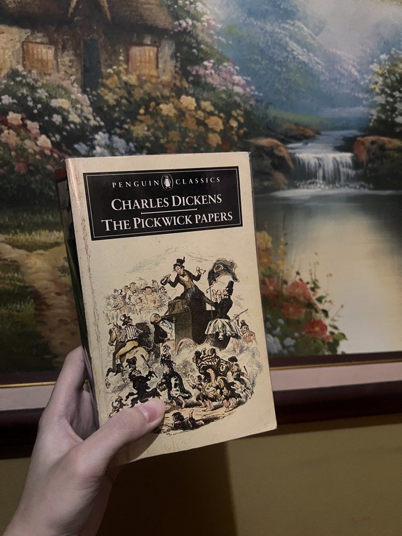 The Pickwick Papers by Charles Dickens Penguin Classics (Category: Storybooks) located in Quezon City. Submitted by joybautista05 (Listing ID 1462290046, Image 1). Description: - Classic novel: The Pickwick Papers by Charles Dickens - Publisher: Penguin Classics - Condition: Good, with clean pages and solid binding - Note: Spine shows some wear.
