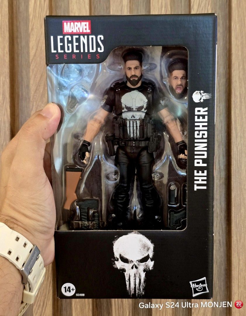 The PUNISHER 💀 (Category: Action & Battle Toys) located in Pasay City. Submitted by monjentoysandcollectibles (Listing ID 1462384247, Image 1). Description: MCU PUNISHER BND 💀🕷 MARVEL LEGENDS HASBRO 🔵 SEALED MISB | Price: 2399 💵 | Gcash 💵 Location: PASAY | Pikup Ship Grab LBC 🔴.