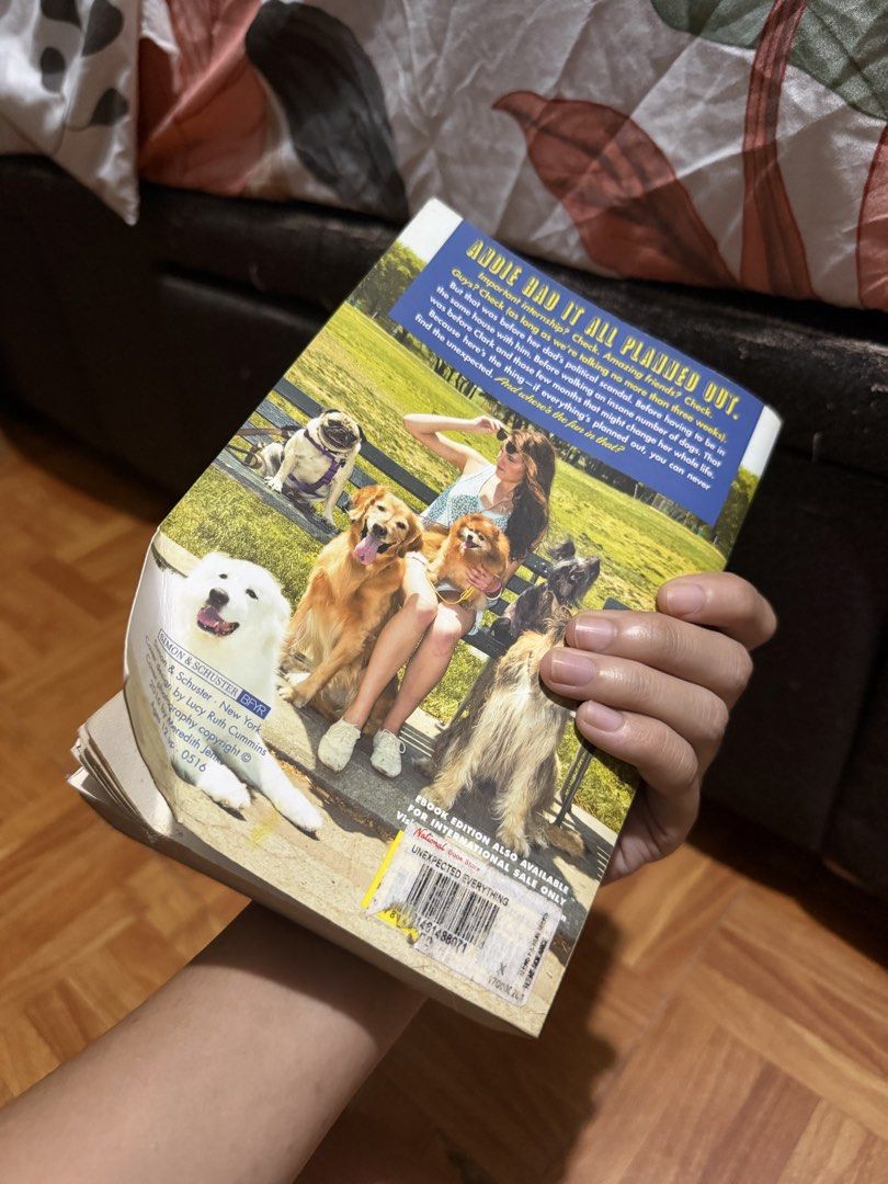 The Unexpected Everything by Morgan Matson (Category: Storybooks) located in Quezon City. Submitted by bananak1tchen (Listing ID 1462385842, Image 2). Description: Light Browning, Can show more photos RFS: Decluttering MOP: Gcash MOD: SDD, J&T.