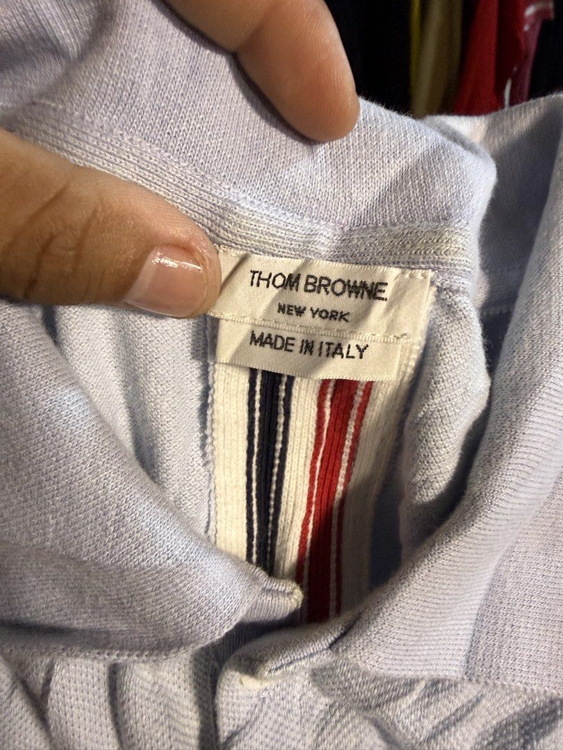 Thom Browne polo shirt (Category: Tshirts & Polo Shirts ) located in Surallah. Submitted by evanskie021890 (Listing ID 1462295061, Image 2). Description: Thom browne polo shirt As new No issue 9.9/10 color rate Size 3 on tag Large men 2500 only.