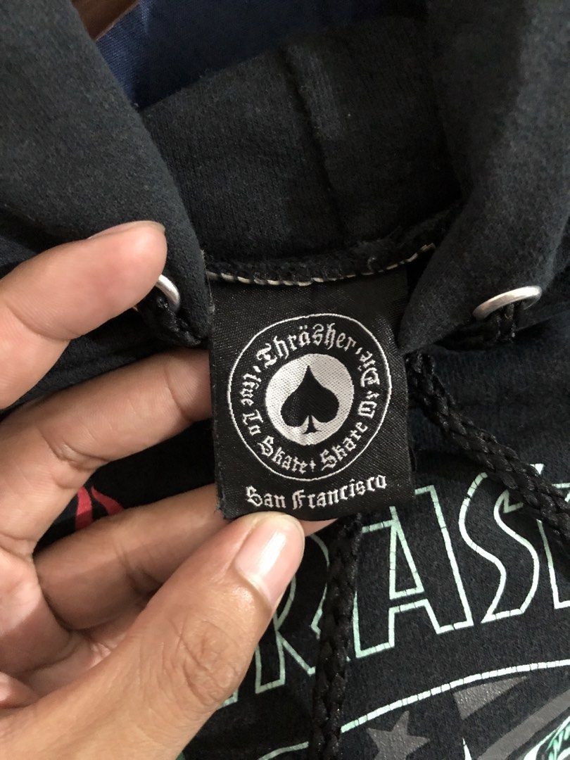 Thrasher Liberty Hoodie (Category: Hoodies) located in Manila. Submitted by raremountain00 (Listing ID 1462421200, Image 3). Description: Authentic Excellent condition Size Medium Fit Issue check last picture.